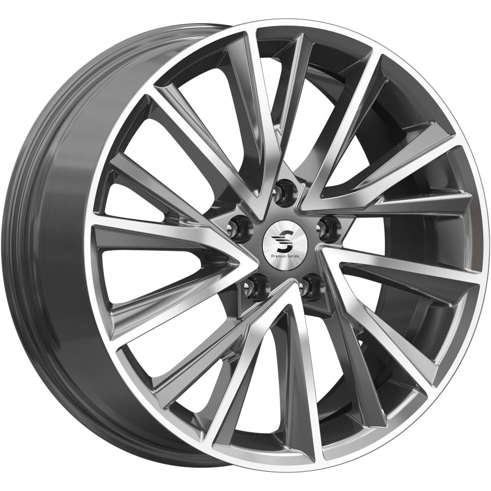 Литой диск K&K КР010 7,50x18 5x108 DIA65,1  ET36  Серый тёмный с полированной лицевой частью