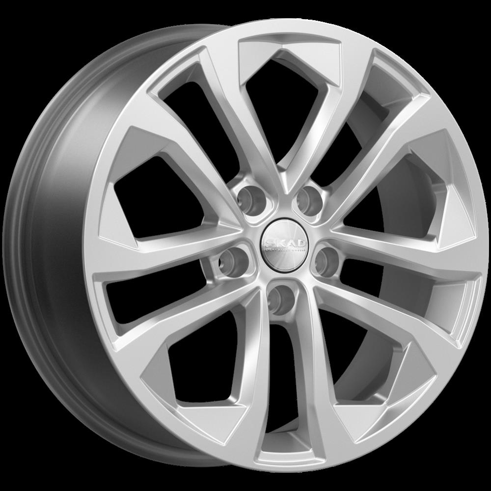 Литой диск Skad Тукан 7x17 5x100 DIA67,1  ET45  Серебристый