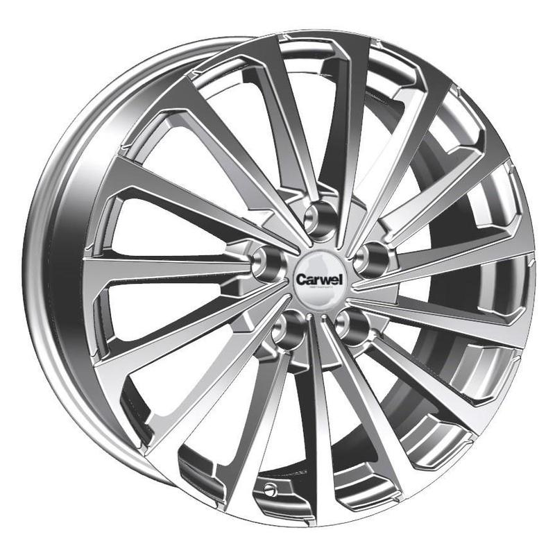 Литой диск Carwel Кагра 1721 (Ford Tourneo Connect II) 6.5x17 5x108 DIA63.35  ET50  SLT / Серебристый