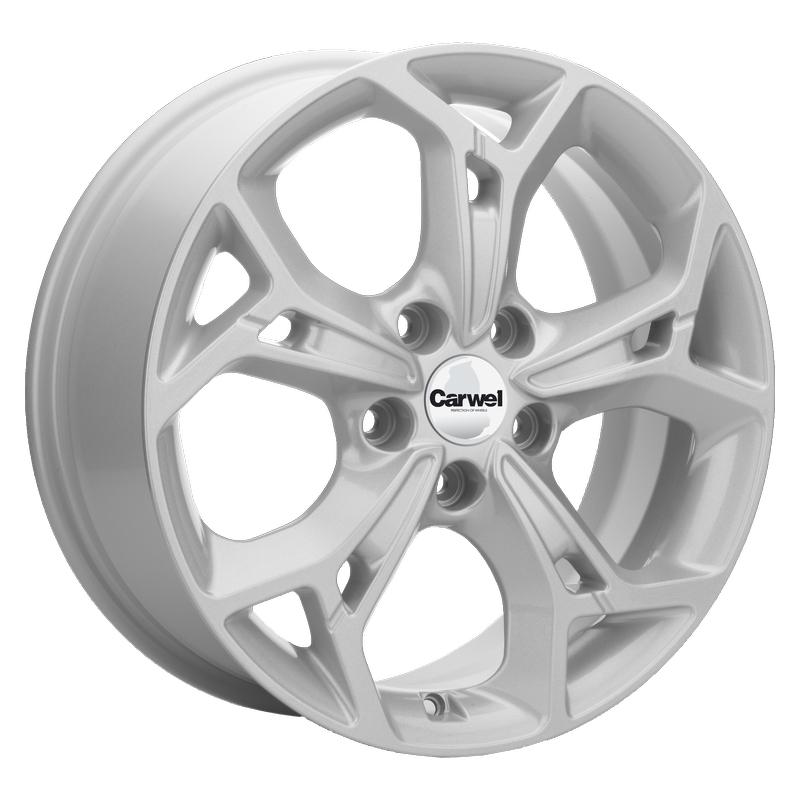 Литой диск Carwel Синтур 1702 (Octavia) 7x17 5x112 DIA57.1  ET49  SLT / Серебристый