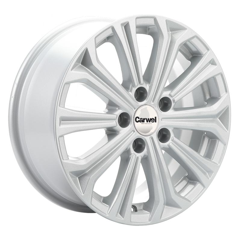 Литой диск Carwel Кудро 1610 (Focus) 6.5x16 5x108 DIA63.35  ET50  SLT / Серебристый