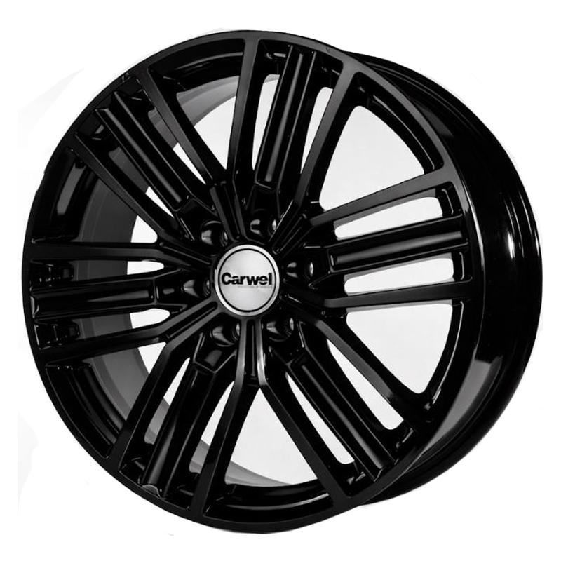 Литой диск Carwel Джирим-bk 218 7.5x18 6x139.7 DIA106.1  ET30  BK / Чёрный глянцевый