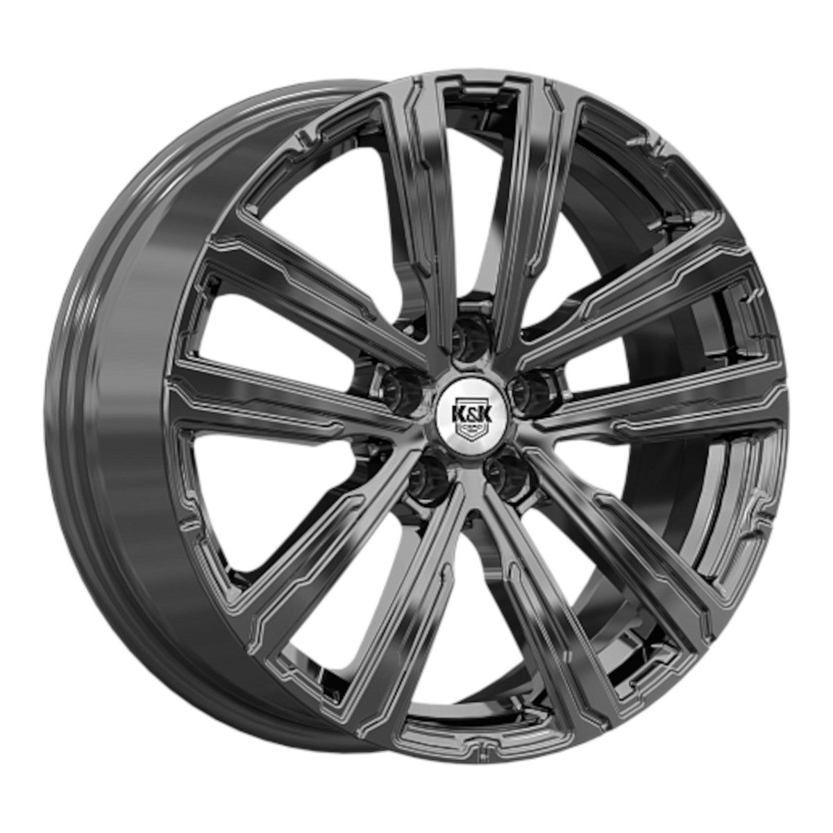 Литой диск КиК Аламер (КС1216) 7,5x18 5x108 DIA59,6  ET45  Кварц