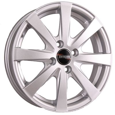 Литой диск TechLine 634 6x16 4x100 DIA60,1  ET37  Серебристый