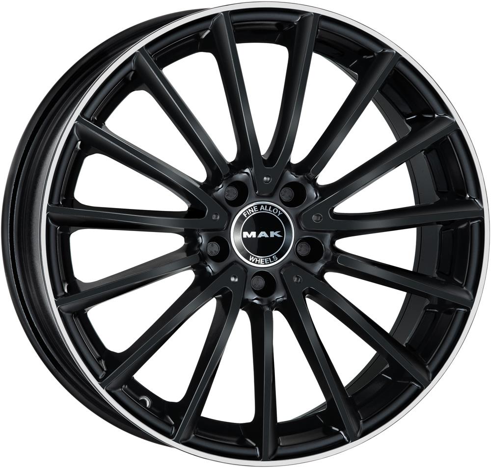 Литой диск MAK Komet 7,5x17 5x112 DIA66,6  ET36  Gloss Black Mirror Ring