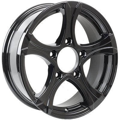 Литой диск Venti 1610 6,50x16 5x139.7 DIA98  ET40  Черный глянцевый