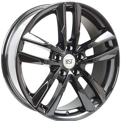 Литой диск RST R128 (Tiggo) 7,50x18 5x108 DIA60,1  ET47  Черный глянцевый