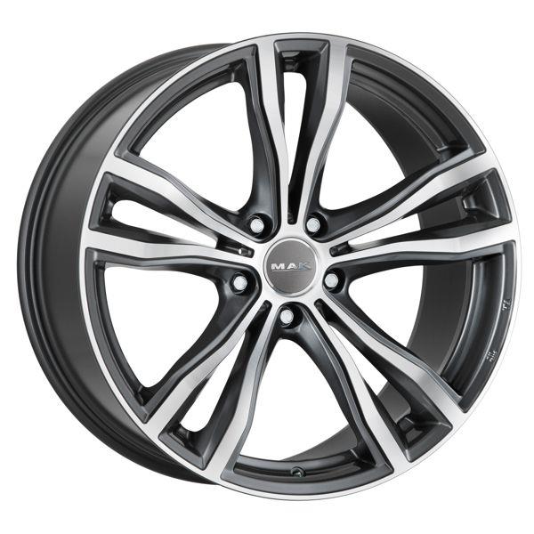 Литой диск MAK X-Mode 11,5x21 5x120 DIA74,1  ET38  Gun Met-Mirror Face