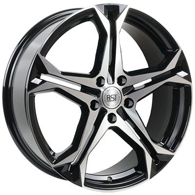 Литой диск RST R099 (Geely Tugela) 7,50x19 5x108 DIA63,4  ET46  Чёрный с полированным ободом