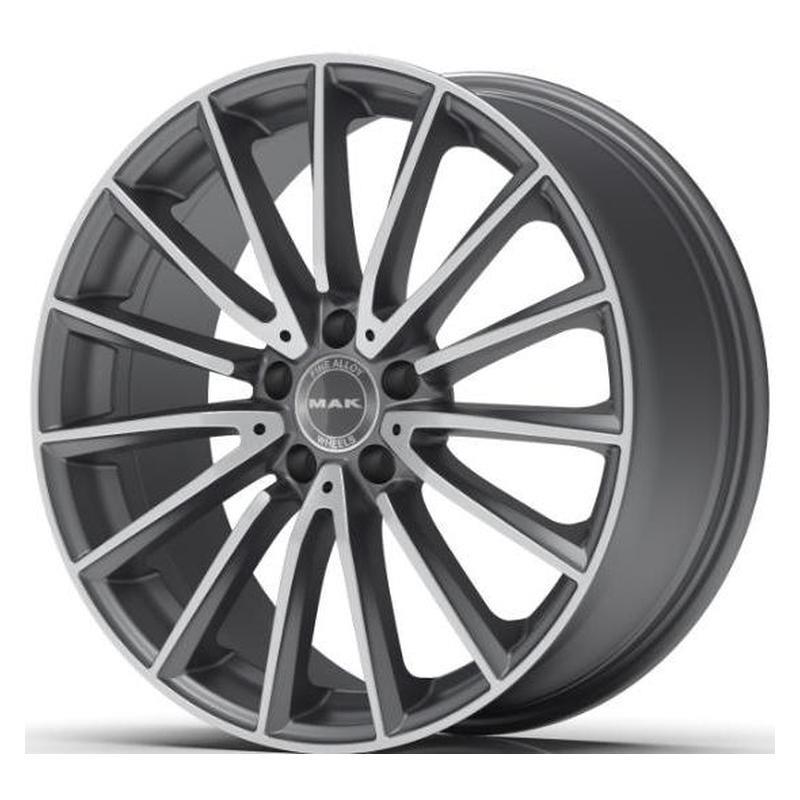 Литой диск MAK Komet 8,0x19 5x112 DIA66,6  ET43  Gun Met-Mirror Face