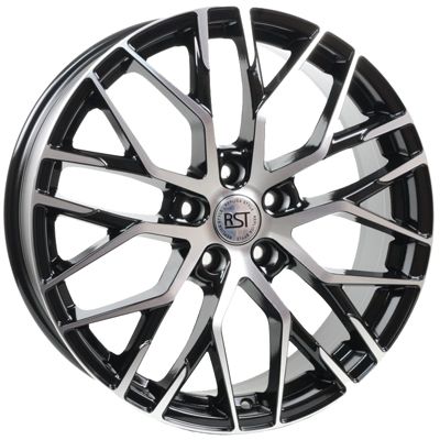 Литой диск RST R077 (JAC) 6,50x17 5x108 DIA54,1  ET40  Черный глянцевый с проточкой