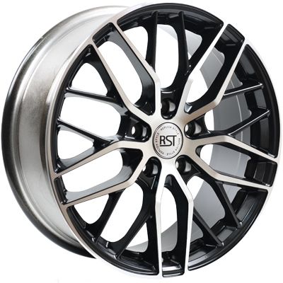Литой диск RST R007 (Optima) 7,50x17 5x114.3 DIA67,1  ET52  Черный глянцевый с проточкой