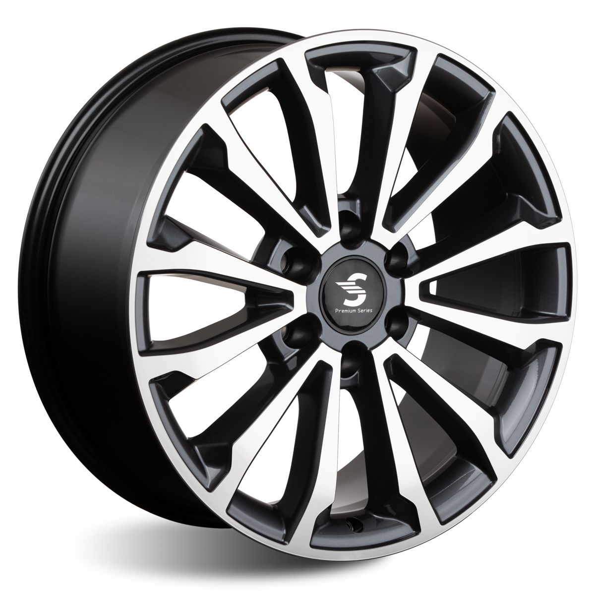 Литой диск СКАД Premium КР006 (20_TANK 500) 8,5x20 6x139.7 DIA100,1  ET33  Diamond Black Gris