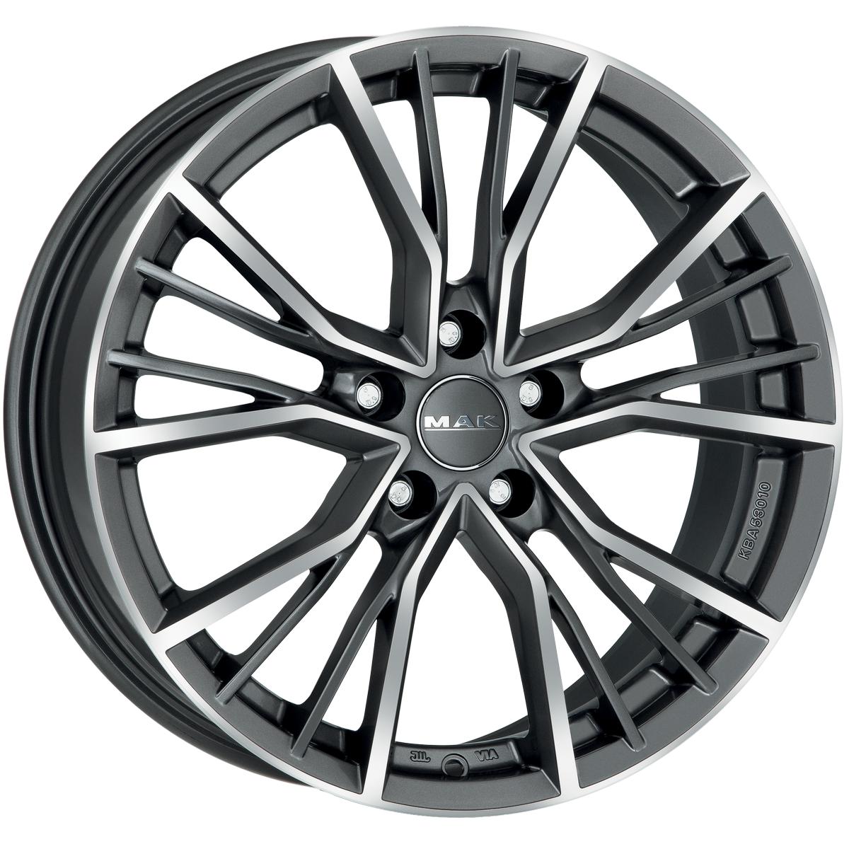 Литой диск MAK Union 9,0x20 5x112 DIA66,45  ET38  Gun Met-Mirror Face