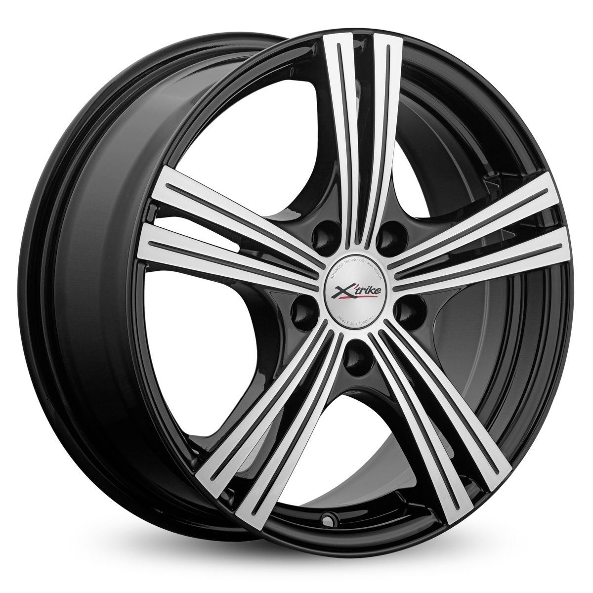 Литой диск X'trike X-112 6,5x16 5x114.3 DIA60,1  ET45  BK/FP