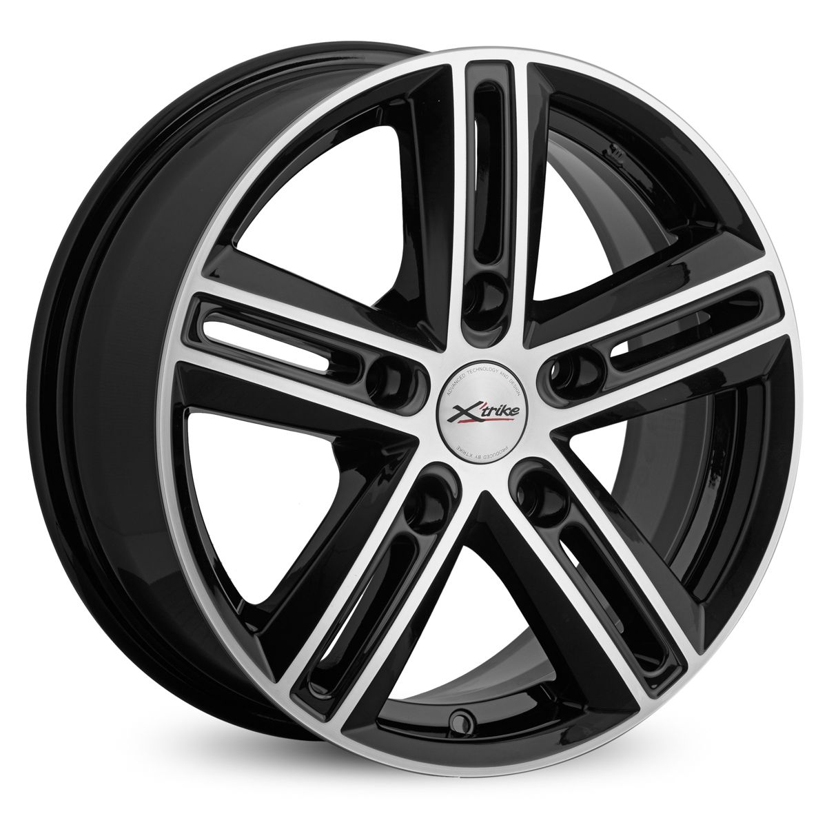 Литой диск Xtrike X-123 6,5x16 5x139.7 DIA98,5  ET40  BK/FP