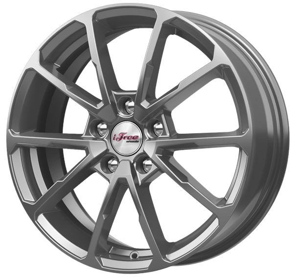 Литой диск iFree Skibidi Хай Вэй 6.5x17 5x114.3 DIA67,1  ET49  Графитовый