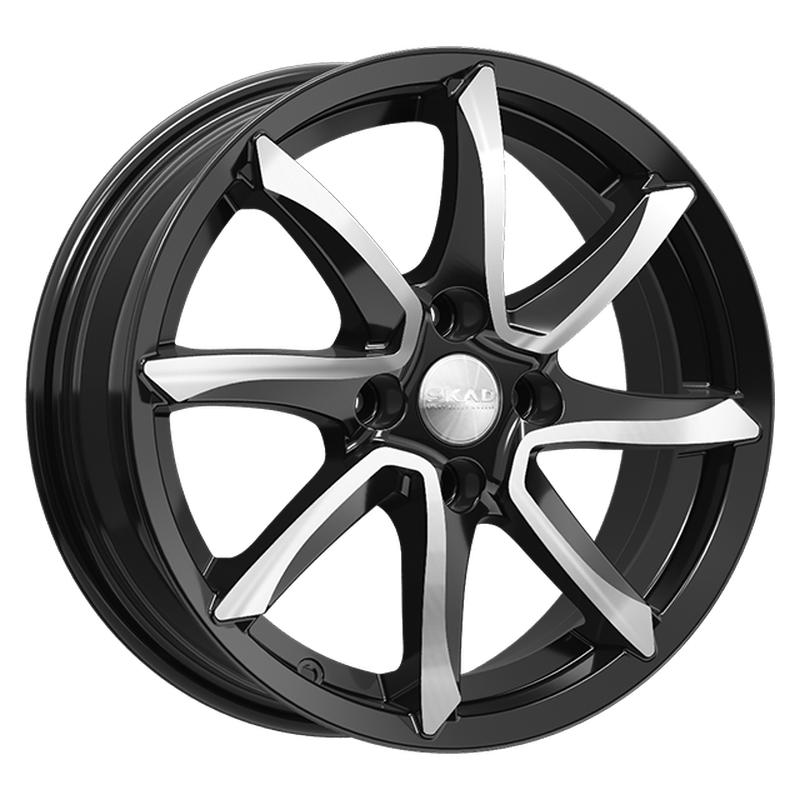 Литой диск SKAD Осака Алмаз 6.0x15 4x100 DIA60,1  ET37  Черный