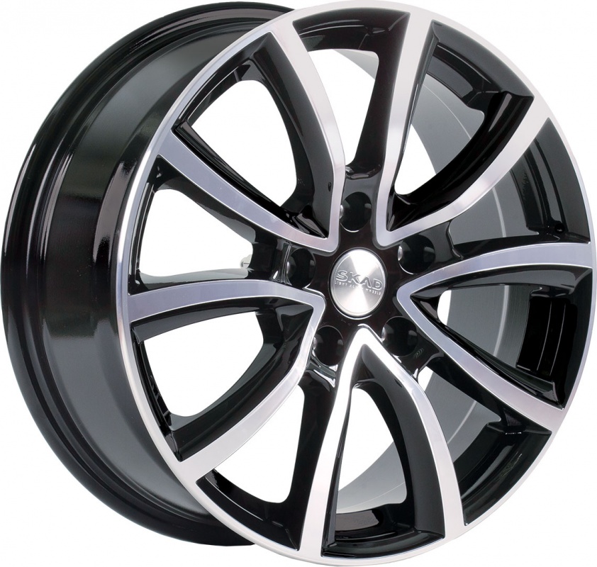Литой диск SKAD Онтарио Алмаз 7.0x17 5x108 DIA63,35  ET50  Черный