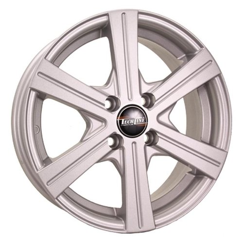 Литой диск TechLine 544 6x15 5x100 DIA57,1  ET38  Серебристый