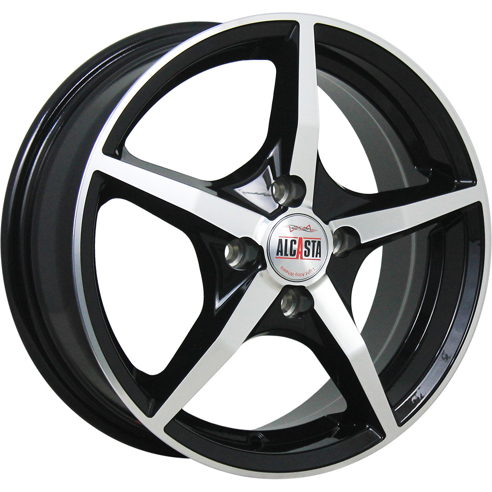 Литой диск Alcasta M56 BKF 6.0x15 5x100 DIA57,1  ET38  Черный