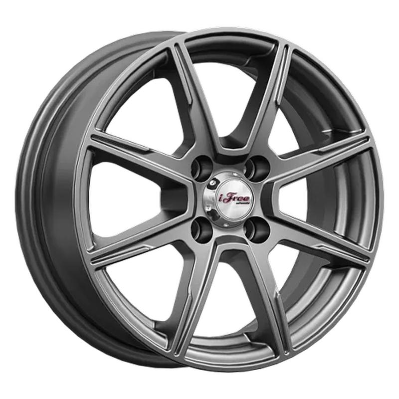 Литой диск iFree Майами лайт (КС1029) 5,50x14 4x98 DIA58,5  ET40  Серый темный глянцевый