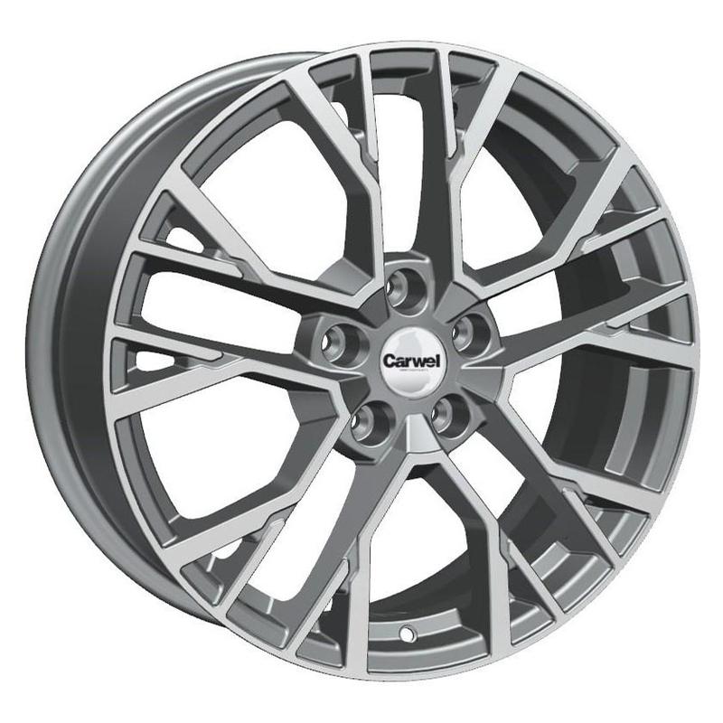Литой диск Carwel Камак-ag 1810 7x18 5x114.3 DIA54.1  ET53  AGR / Графитовый с алмазной проточкой