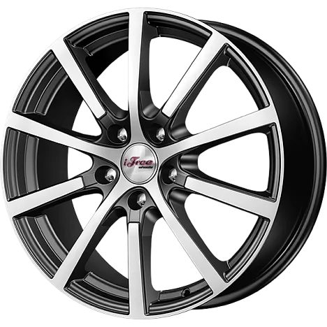 Литой диск iFree Big Byz (КС680) 7,0x17 5x112 DIA66,6  ET35  Блэк Джек