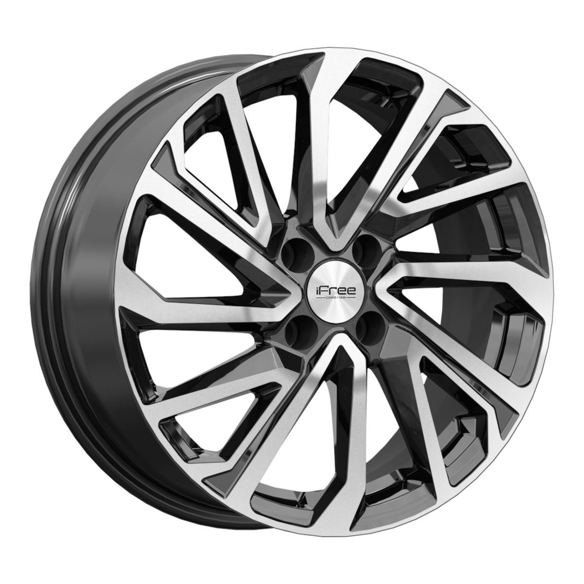 Литой диск iFree Original Неом (КС1172) 6,5x16 4x100 DIA54,1  ET46  Алмаз черный