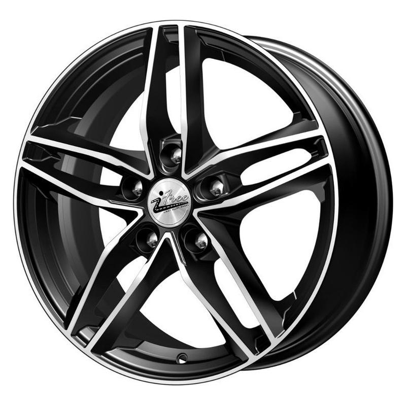Литой диск iFree Moskva (КС689) 6,50x16 5x105 DIA56,6  ET39  Черный с проточкой до металла