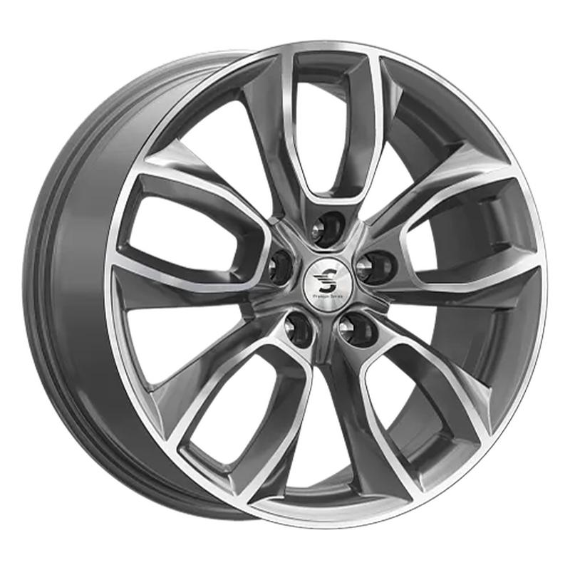 Литой диск K&K КР001 7x18 5x114.3 DIA67,1  ET38  Серый тёмный с полированной лицевой частью