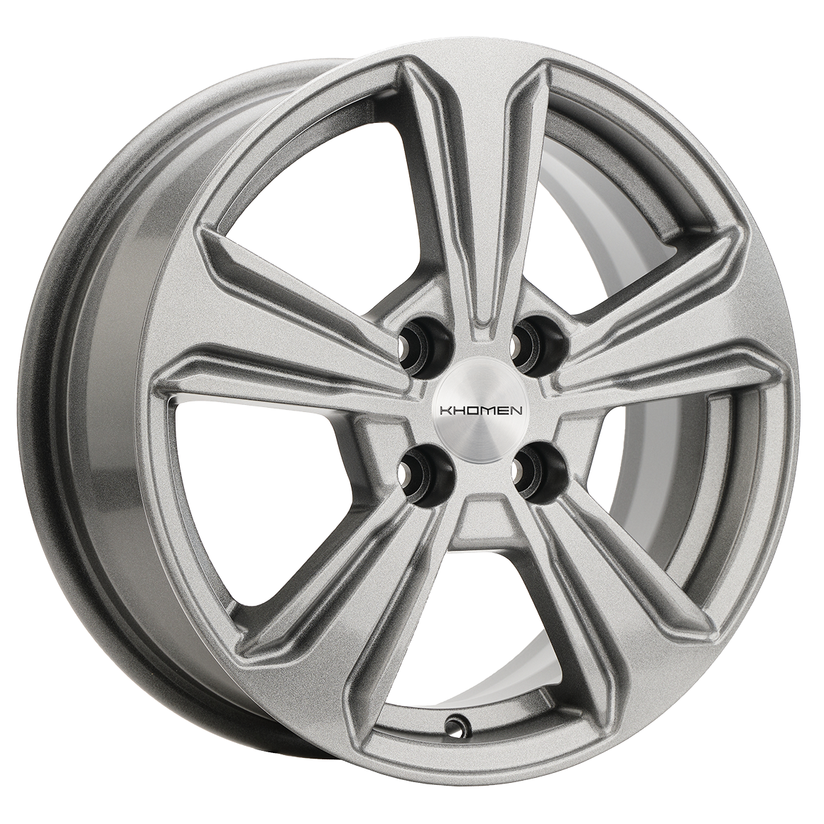 Литой диск Khomen Wheels KHW1502 (Solano) 6x15 4x100 DIA54,1  ET45  Серый