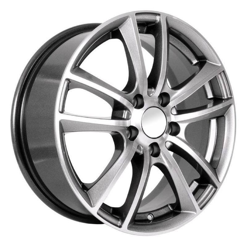 Литой диск X'trike X-116М 6,50x16 5x114.3 DIA67,1  ET35  Темно-серебристый с полированной лицевой частью
