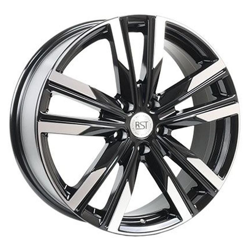 Литой диск RST R089 7x19 5x108 DIA65,1  ET36  Чёрный с полированной лицевой частью