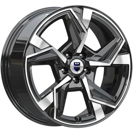 Литой диск K&K Кайан Алмаз Черный 7.5x18 5x112 DIA66,6  ET37  Черный