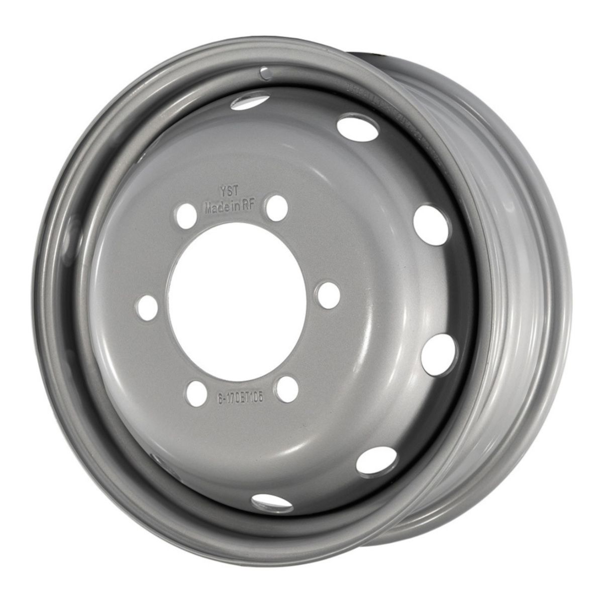 Штампованный диск TREBL LT2886D_P 5,5x16 6x170 DIA130,1  ET105  Silver