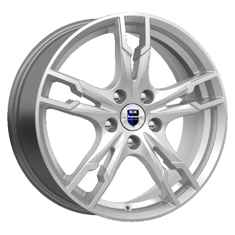 Литой диск K&K Солар 7x17 4x100 DIA67,1  ET38  Серебристый