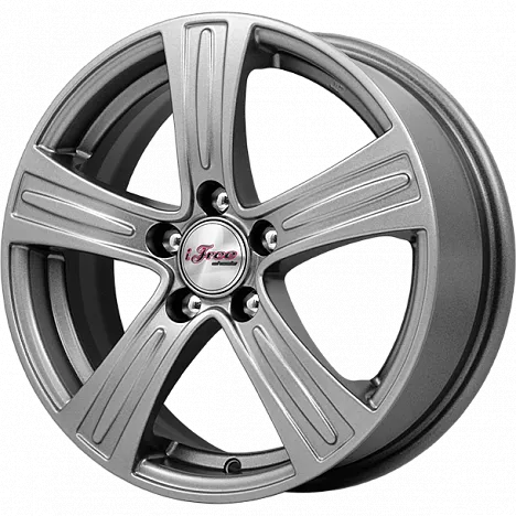 Литой диск iFree S.U. (КС691) 6x15 5x108 DIA67,1  ET43  Насыщенный темно-серебристый