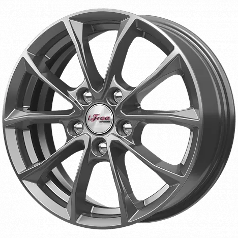 Литой диск iFree KC914-hw Джет 6.5x16 5x112 DIA57.1  ET43  Хай вэй / Графитовый