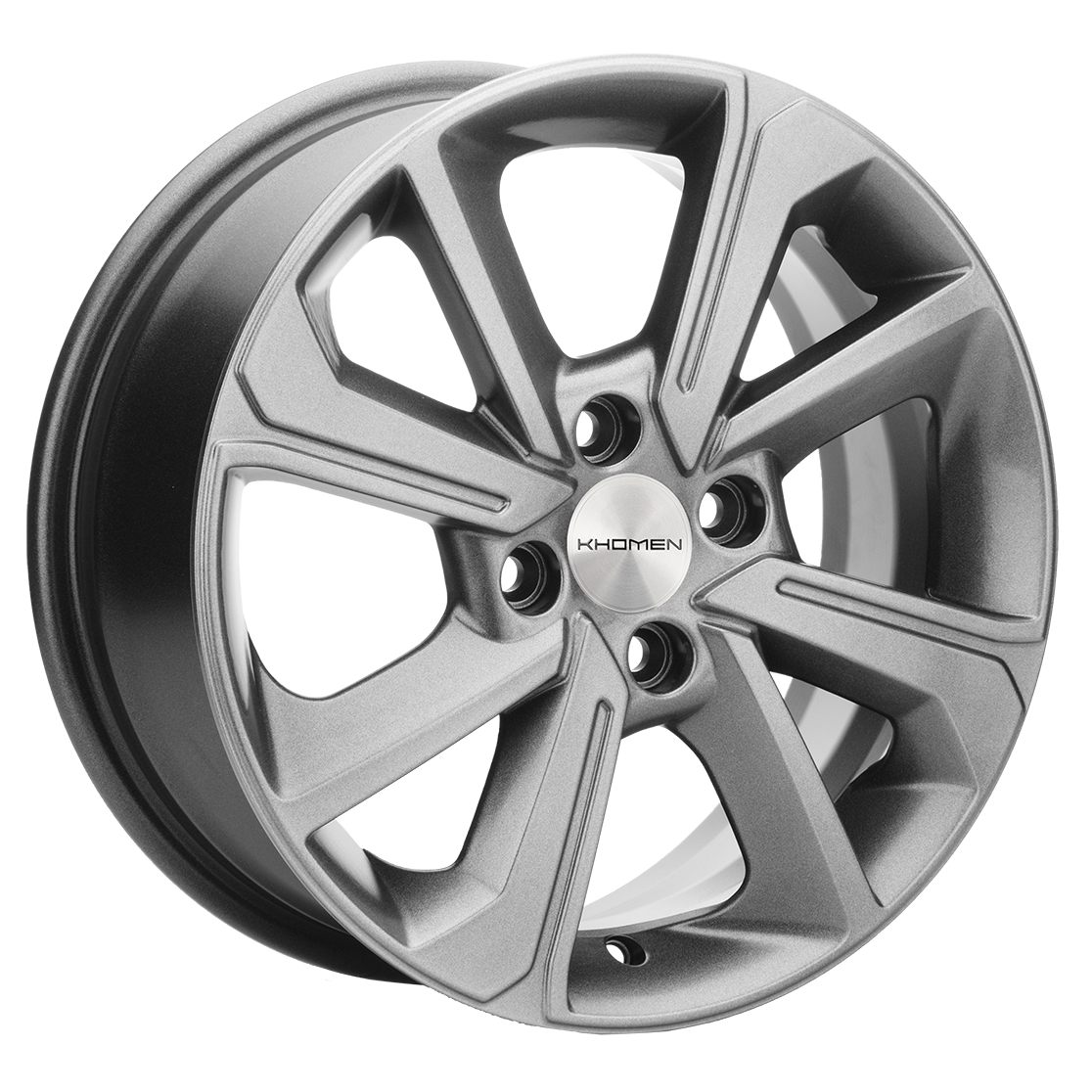 Литой диск Khomen Wheels KHW1501 (Rio/Solaris) 6x15 4x100 DIA54,1  ET48  Серый