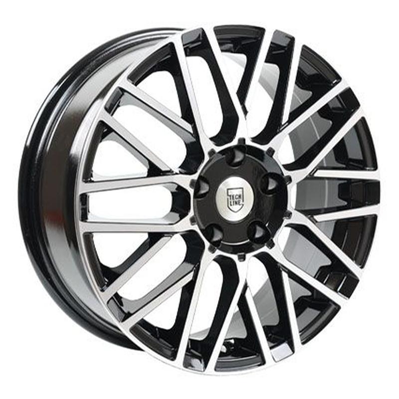 Литой диск TechLine 739 6,50x17 5x108 DIA54,1  ET40  Черный с проточкой