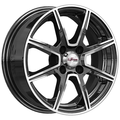 Литой диск iFree Майами Лайт Блэк Джек 5.5x14 4x98 DIA58,5  ET35  Черный
