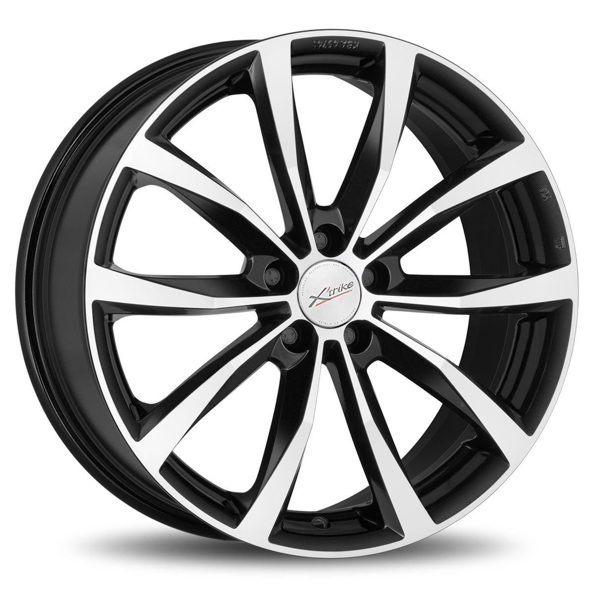 Литой диск Xtrike X-138 7,0x18 5x108 DIA54,1  ET40  BK/FP