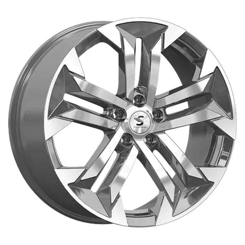Литой диск K&K КР015 7,50x19 5x108 DIA65,1  ET36  Серый глянцевый с полированной лицевой частью