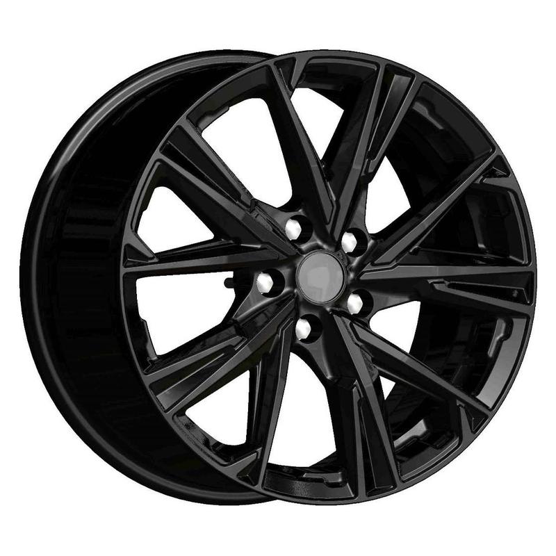 Литой диск Carwel Грейс-bk 7x18 5x114.3 DIA60.1  ET35  BK / Чёрный глянцевый