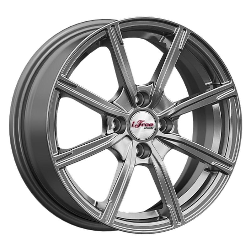 Литой диск iFree KC1117-hw Калибр 6x15 4x98 DIA58.5  ET33  Хай вэй / Графитовый