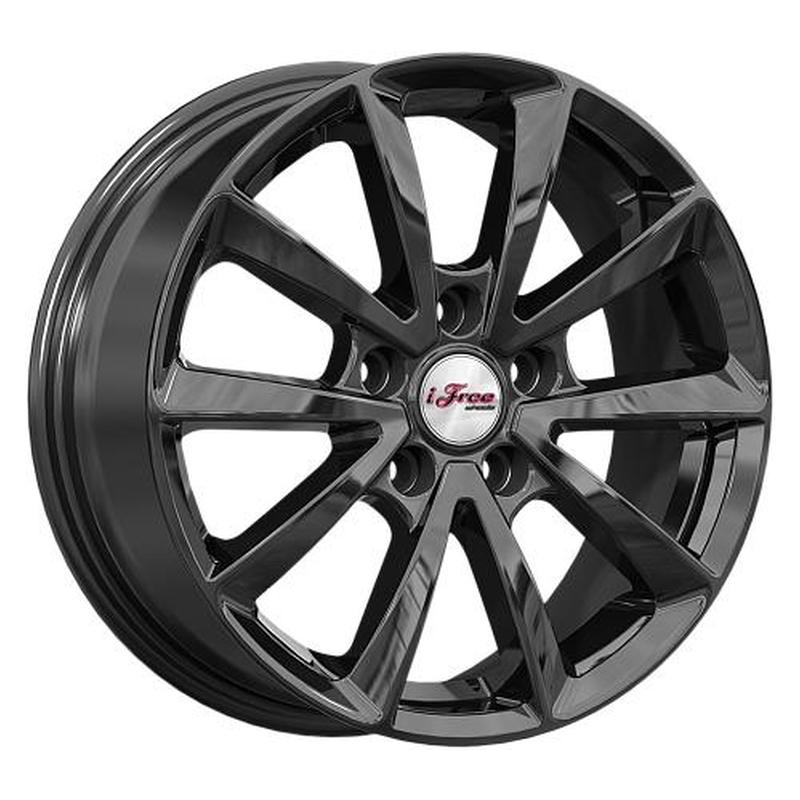 Литой диск iFree KC907-bk Скайрим 6,50x16 5x114.3 DIA60,1  ET45  Чёрный глянцевый