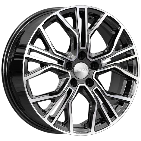 Литой диск SKAD Тибет Алмаз 6.5x17 5x112 DIA66,6  ET43  Черный