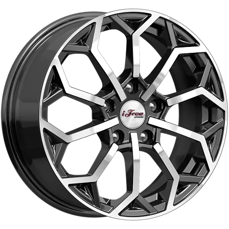 Литой диск iFree Спейс-Нидл Блэк Джек 6.5x16 5x100 DIA67,1  ET38  Черный