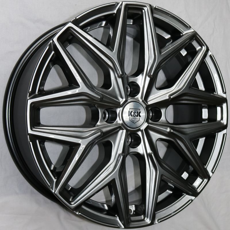 Литой диск K&K KC1187-dpl Ариус 7x17 4x108 DIA65.1  ET25  дарк платинум / Тёмно-графитовый